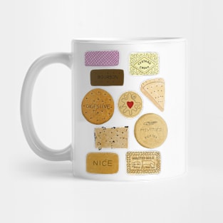 British Biscuits sticker set Mug